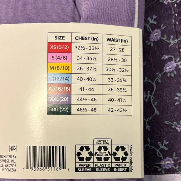 DreamMark Women's Lavender Notch Collar Short Pajama Set - XXL - Picture 3 of 3